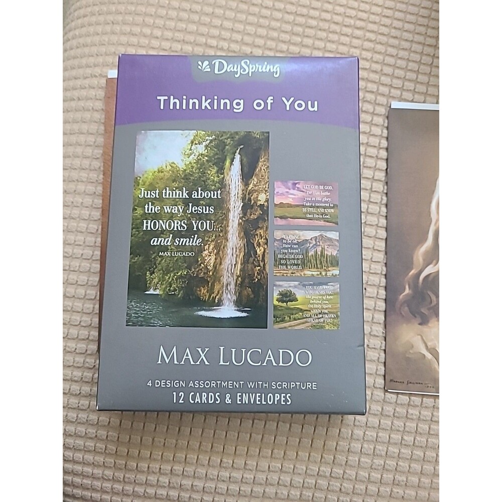 DaySpring - Max Lucado - Thinking of You - 4 Design Assortment with Scripture -